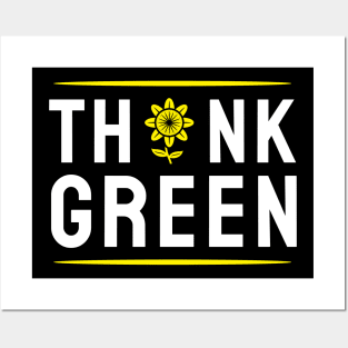 Think Green Posters and Art